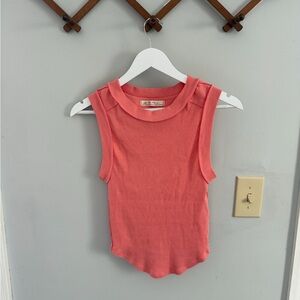 Free People Coral Tank Top